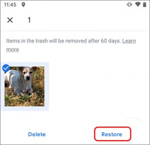 Herstellen Verwijderde B612 App-foto's uit Google Foto's