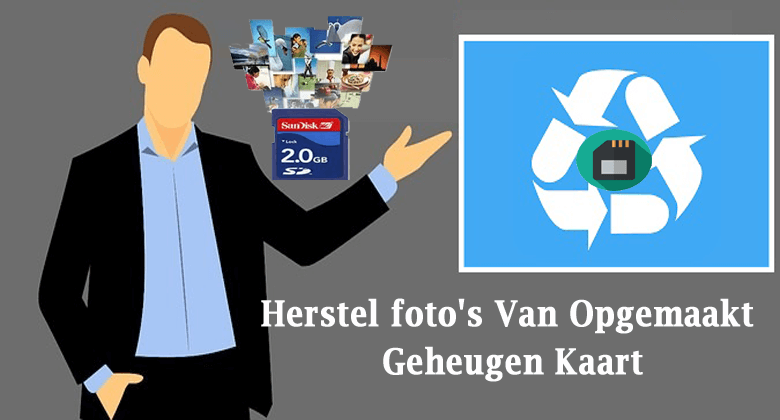 Herstel foto's Van Opgemaakt Geheugen Kaart-nl