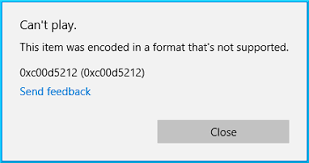 ontbrekende codec 0xc00d5212-fout te verhelpen