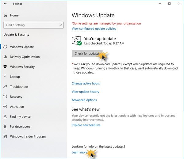 Downloaden en installeer de nieuwste Windows Update