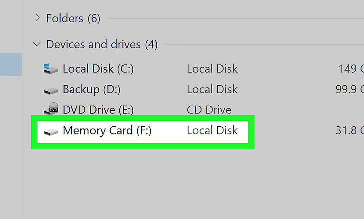 Formatteer geheugenkaart met Windows PC1