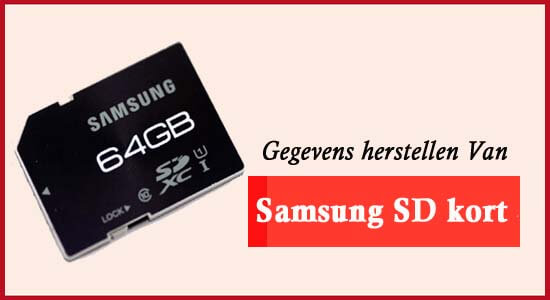 Samsung SD kaart herstel