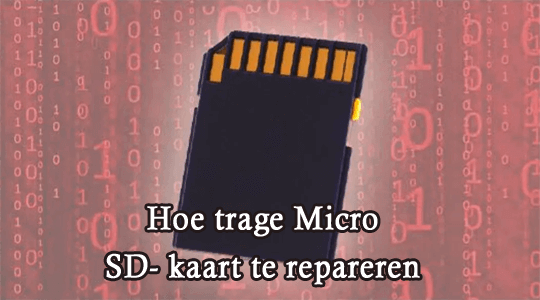 Micro SD- kaart te repareren