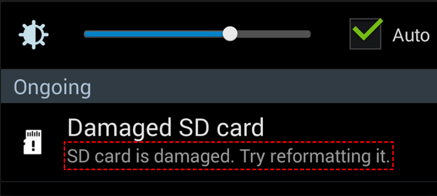 SD kaart fouten