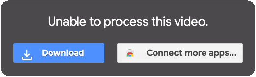 Google Drive Video wordt nog steeds verwerkt Fout