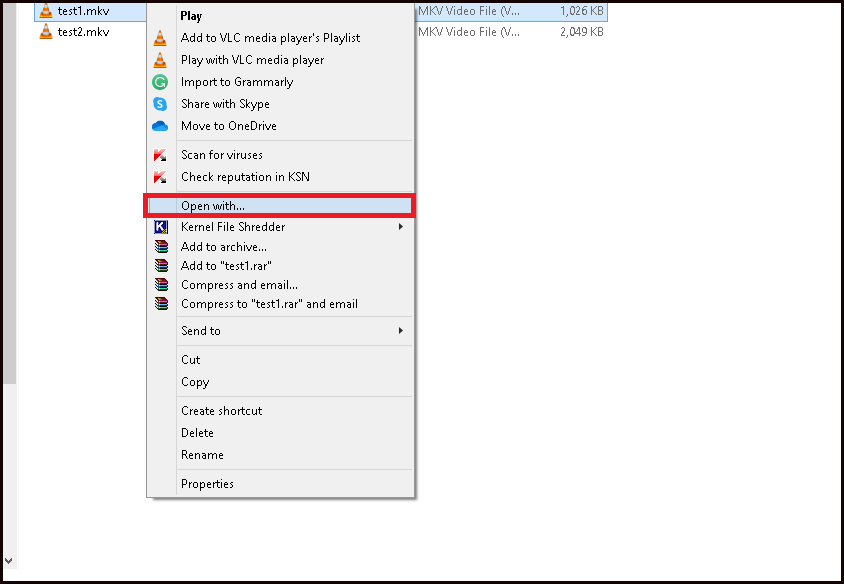 MKV-bestand wordt niet afgespeeld in VLC