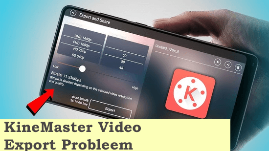 KineMaster Video Export Probleem