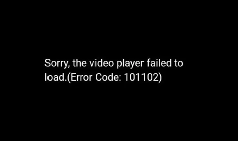 The Video Player Failed to Load