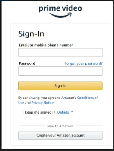 Amazon Prime-foutcode 5004