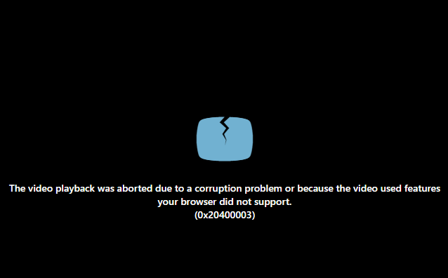 Media Playback Was Aborted Due to a Corruption Problem